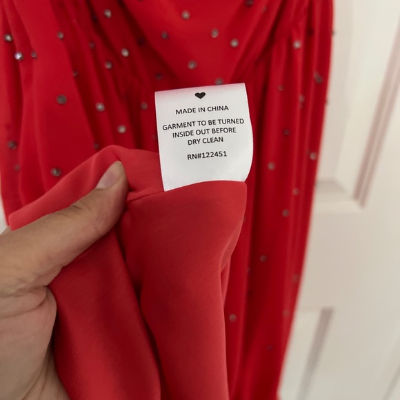 Erin Fetherston Red Rhinestone Dress - Picture 7 of 9